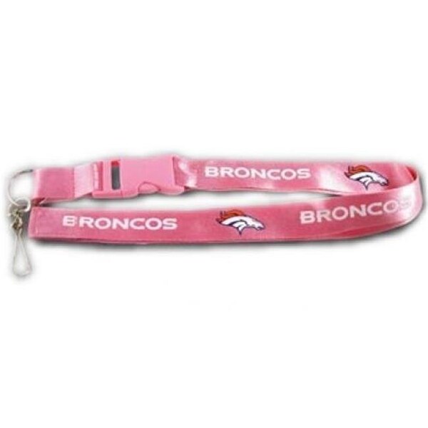 Bookazine Denver Broncos Lanyard - Breakaway with Key Ring - Pink 5717525043 - main